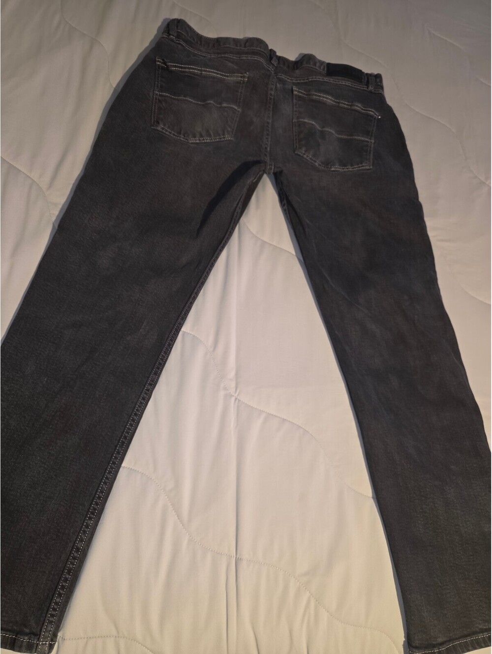 I.N.C International Concepts Jeans Mens 38x30 Black Denim Straight Slim Stretch